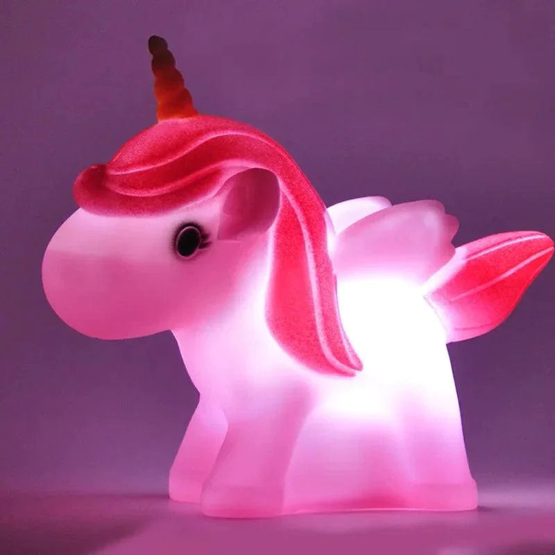 Lampe Licorne Enfant en Silicone - Décoration Magique pour Fêtes et Intérieur-LUMICONCEPT