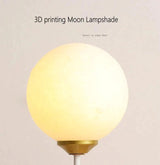 Lampe Ourson en Résine avec Abat-jour Lunaire 3D-LUMICONCEPT