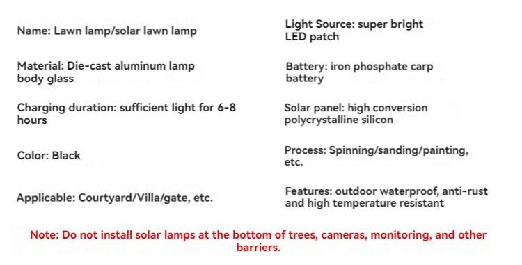 Lampe Solaire Étanche d'Extérieur Artpad avec Lanterne en Verre pour Jardin et Cour-LUMICONCEPT