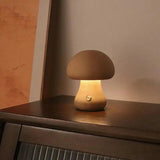 Lampe Tactile Champignon en Bois pour une Atmosphère Apaisante-LUMICONCEPT