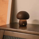 Lampe Tactile Champignon en Bois pour une Atmosphère Apaisante-LUMICONCEPT