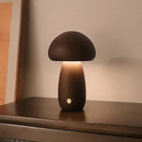 Lampe Tactile Champignon en Bois pour une Atmosphère Apaisante-LUMICONCEPT