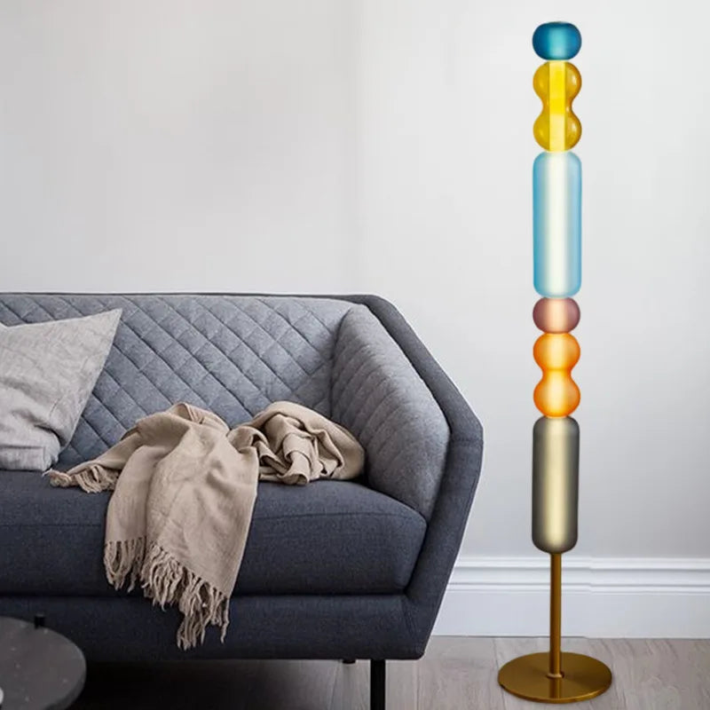 Lampe autoportante en verre dépoli au design moderne pour un éclairage élégant et fonctionnel-LUMICONCEPT