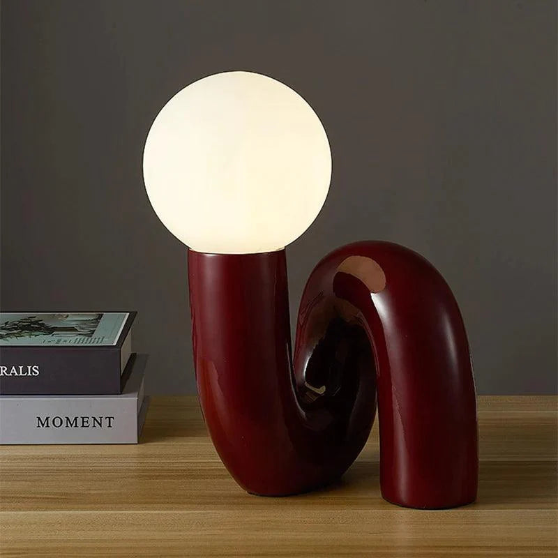 Lampe de Bureau Élégante en Verre et Résine-LUMICONCEPT