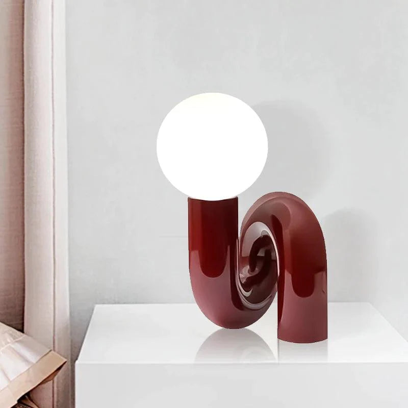 Lampe de Bureau Élégante en Verre et Résine-LUMICONCEPT