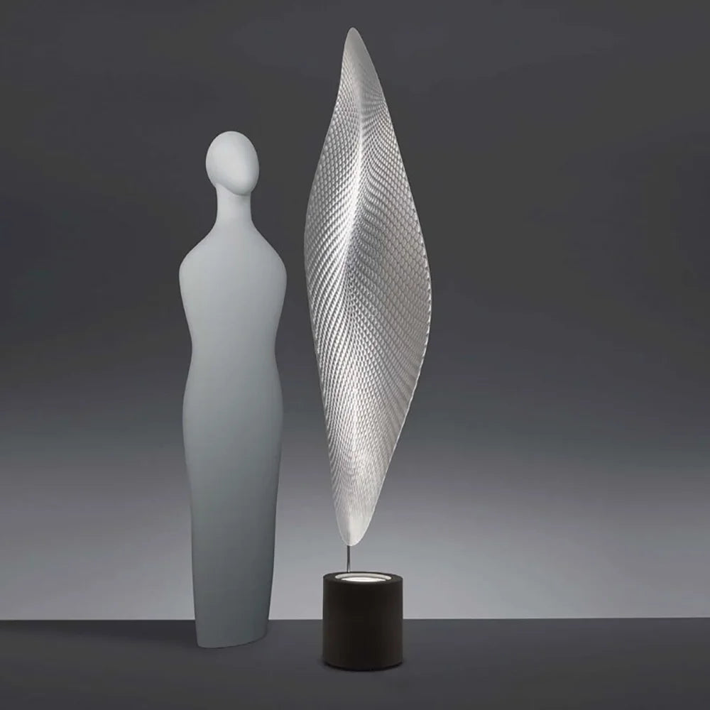 Lampe de Sol Artistique en Acier Poli au Design Moderne et Créatif pour Décoration Intérieure-LUMICONCEPT