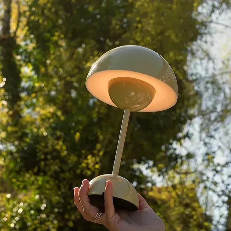 Lampe de Table Champignon LED Rechargeable - Design Moderne et Coloré-LUMICONCEPT