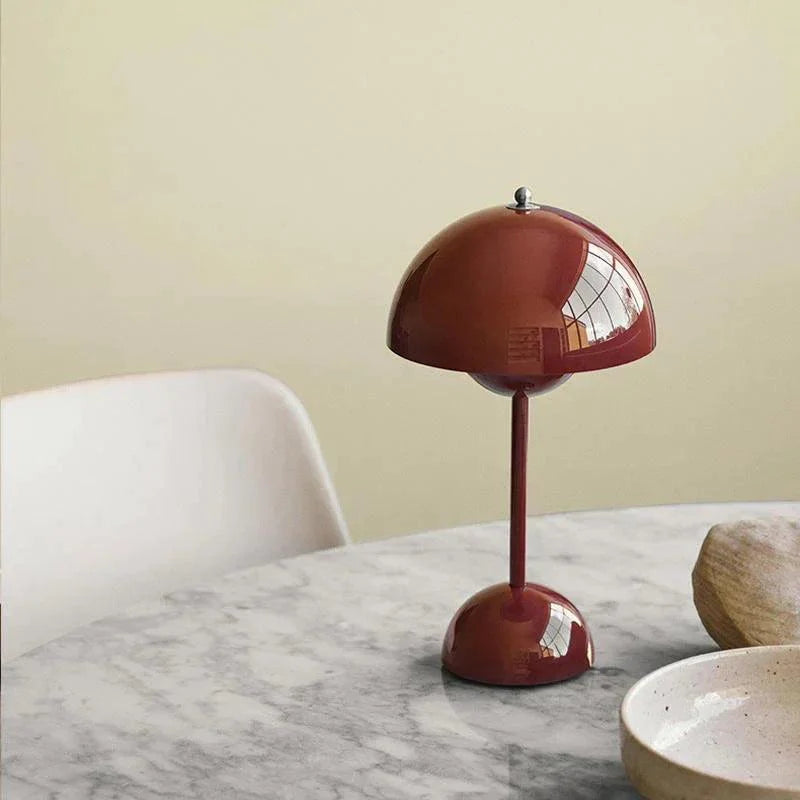 Lampe de Table Champignon LED Rechargeable - Design Moderne et Coloré-LUMICONCEPT