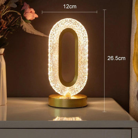 Lampe de Table Élégante avec Éclairage Personnalisable et Corps Doré-LUMICONCEPT