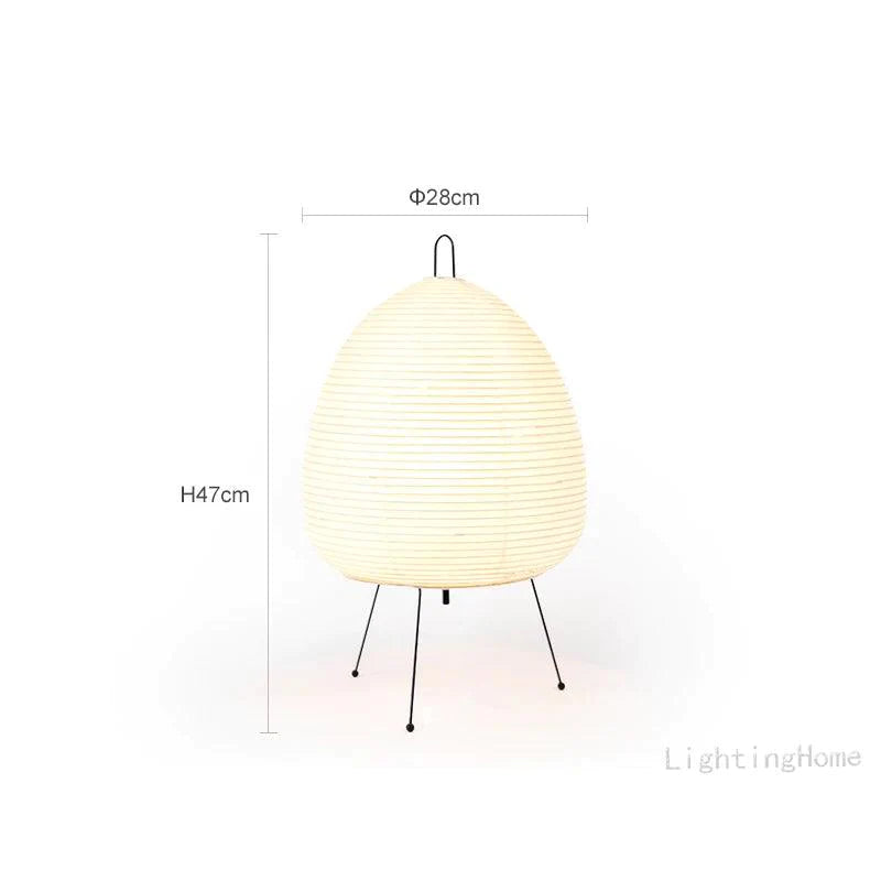 Lampe de Table LED Moderne en Métal et Papier de Riz-LUMICONCEPT