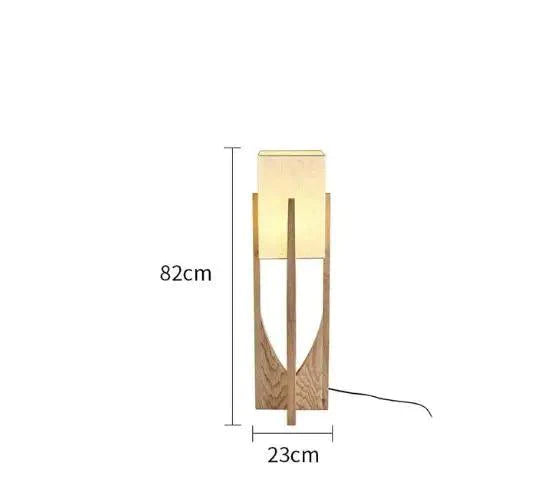 Lampe de Table en Bois Massif au Design Nordique-LUMICONCEPT