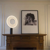 Lampe de bureau LED design moderne en fer et tissu pour un éclairage élégant et chaleureux-LUMICONCEPT