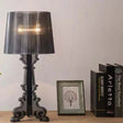 Lampe de bureau LED en acrylique transparent au design baroque moderne-LUMICONCEPT