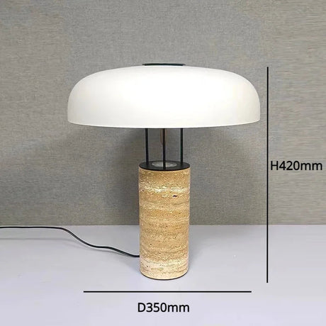 Lampe de bureau en marbre nordique moderne avec lumière LED-LUMICONCEPT