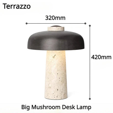 Lampe de bureau en marbre nordique moderne avec lumière LED-LUMICONCEPT