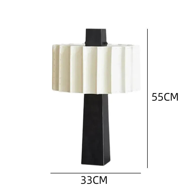 Lampe de chevet scandinave minimaliste noire et blanche-LUMICONCEPT