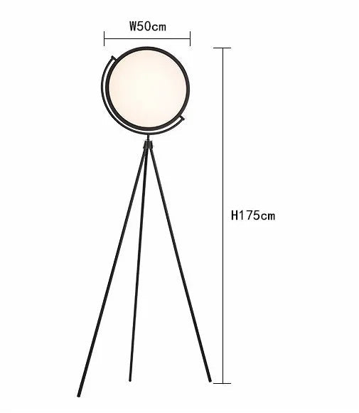 Lampe de sol LED chic en métal avec trépied pour une ambiance raffinée au salon-LUMICONCEPT