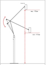 Lampe de sol en métal réglable au design nordique moderne-LUMICONCEPT