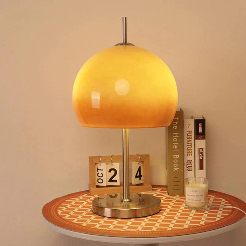 Lampe de sol rétro en verre orange dégradé pour une ambiance élégante et moderne-LUMICONCEPT