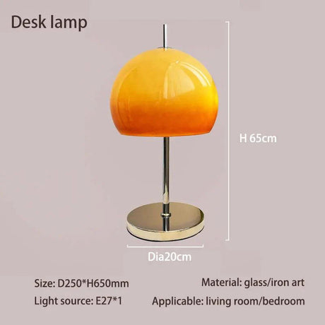 Lampe de sol rétro en verre orange dégradé pour une ambiance élégante et moderne-LUMICONCEPT