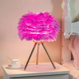 Lampe de table élégante en plumes d'oie nordique-LUMICONCEPT