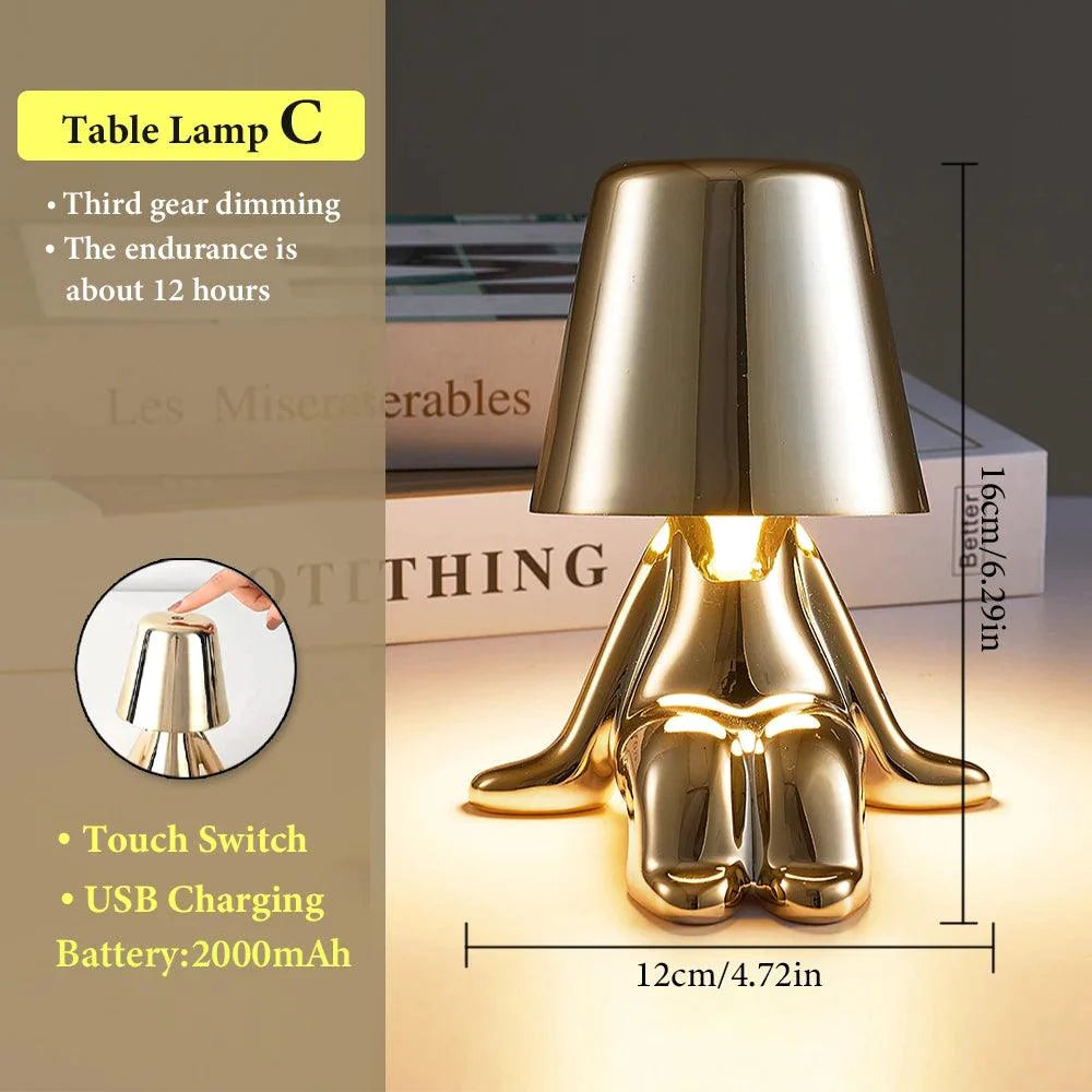 Lampe de table moderne LED avec recharge USB-LUMICONCEPT