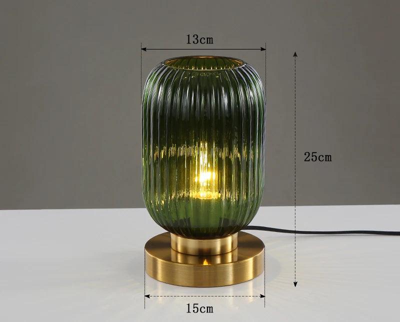 Lampe de table nordique en verre élégant-LUMICONCEPT