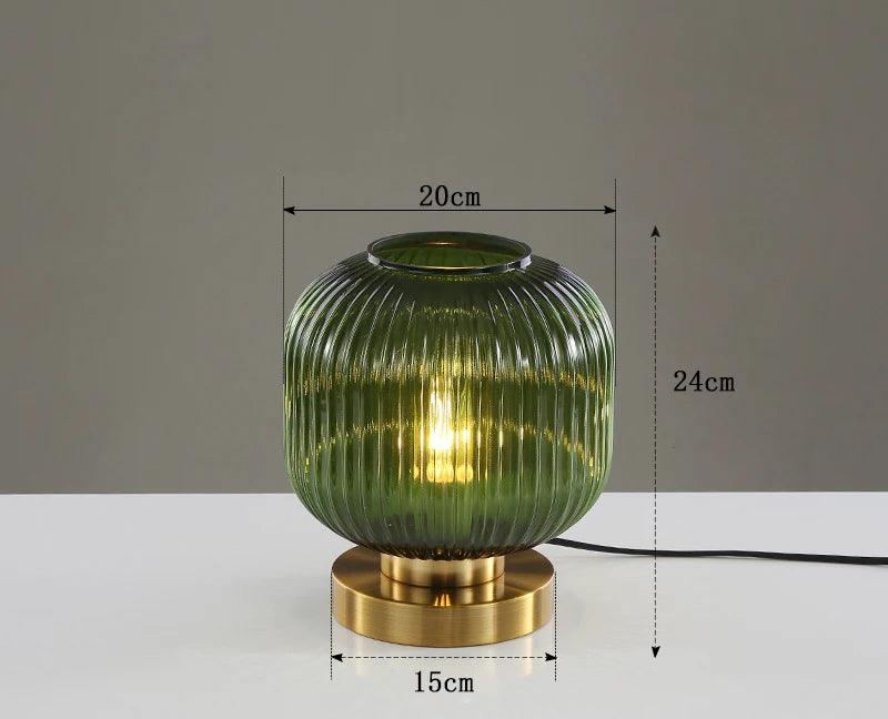 Lampe de table nordique en verre élégant-LUMICONCEPT