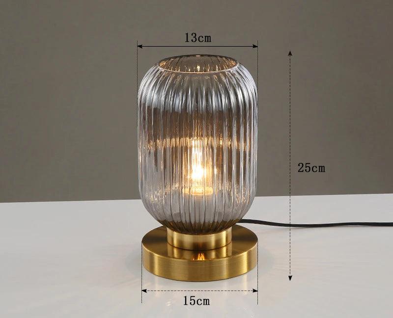 Lampe de table nordique en verre élégant-LUMICONCEPT