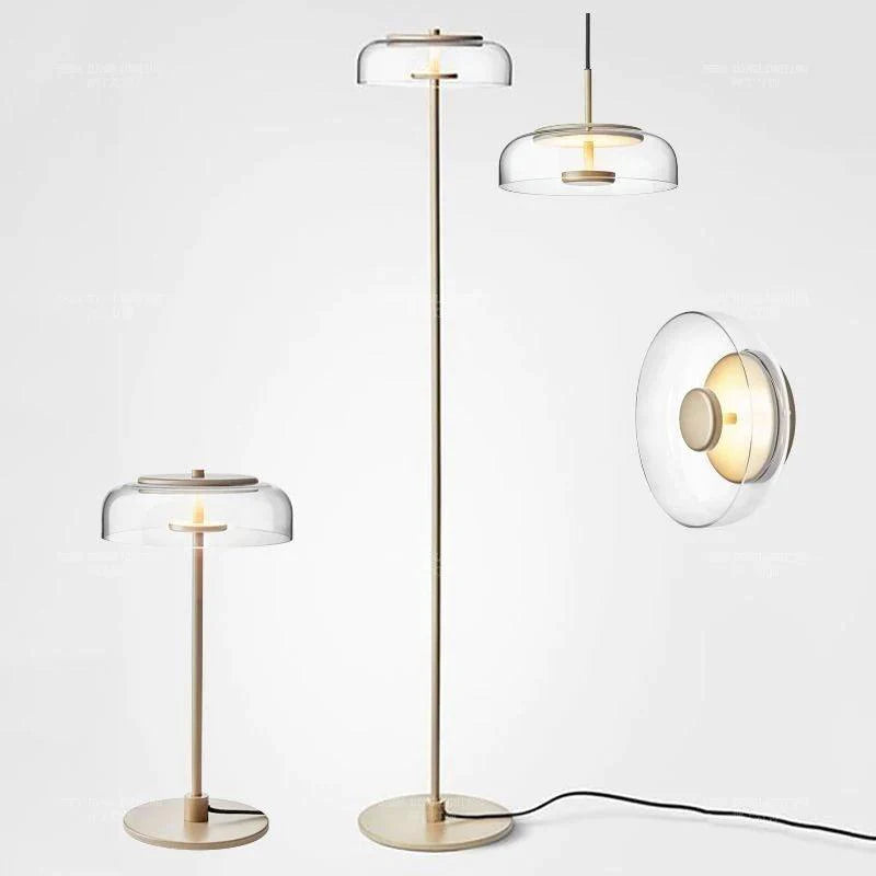 Lampe sur Pied Post-Moderne en Verre pour Salon et Bureau-LUMICONCEPT