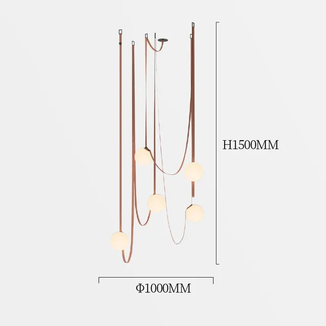 Luminaire Suspendu Moderne avec Têtes Multiples et Options de Couleur Émission-LUMICONCEPT