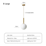 Luminaire Suspendu en Cuivre Naturel avec Abat-jour en Verre et Éclairage LED Tricolore-LUMICONCEPT