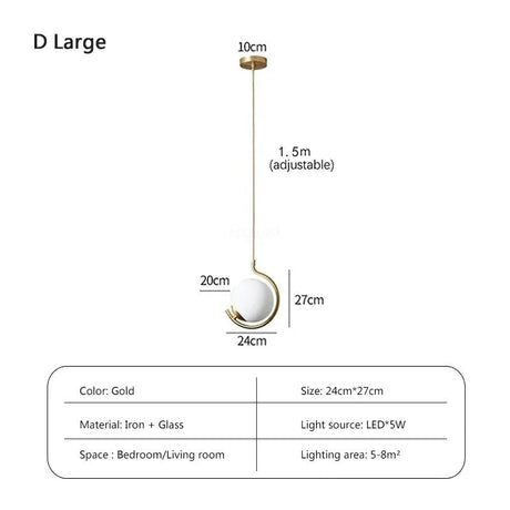 Luminaire Suspendu en Cuivre Naturel avec Abat-jour en Verre et Éclairage LED Tricolore-LUMICONCEPT