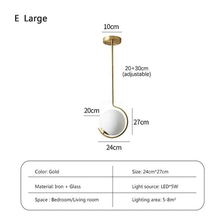 Luminaire Suspendu en Cuivre Naturel avec Abat-jour en Verre et Éclairage LED Tricolore-LUMICONCEPT