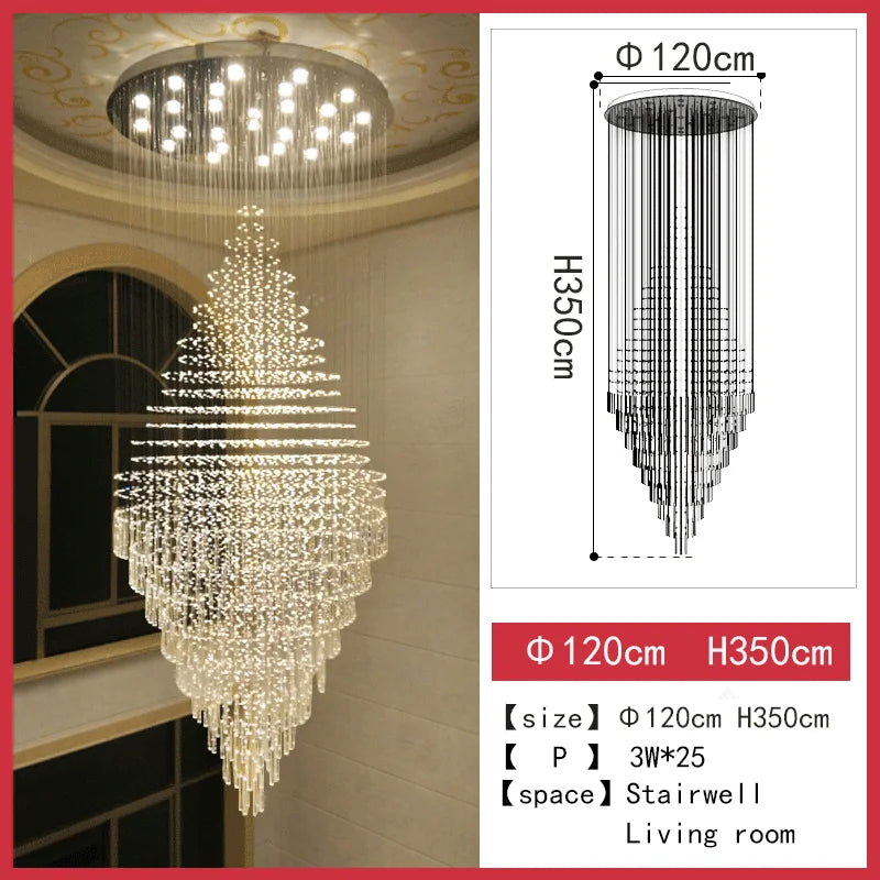 Lustre Art Déco en Cristal K9 pour un Éclairage Élégant et Raffiné-LUMICONCEPT