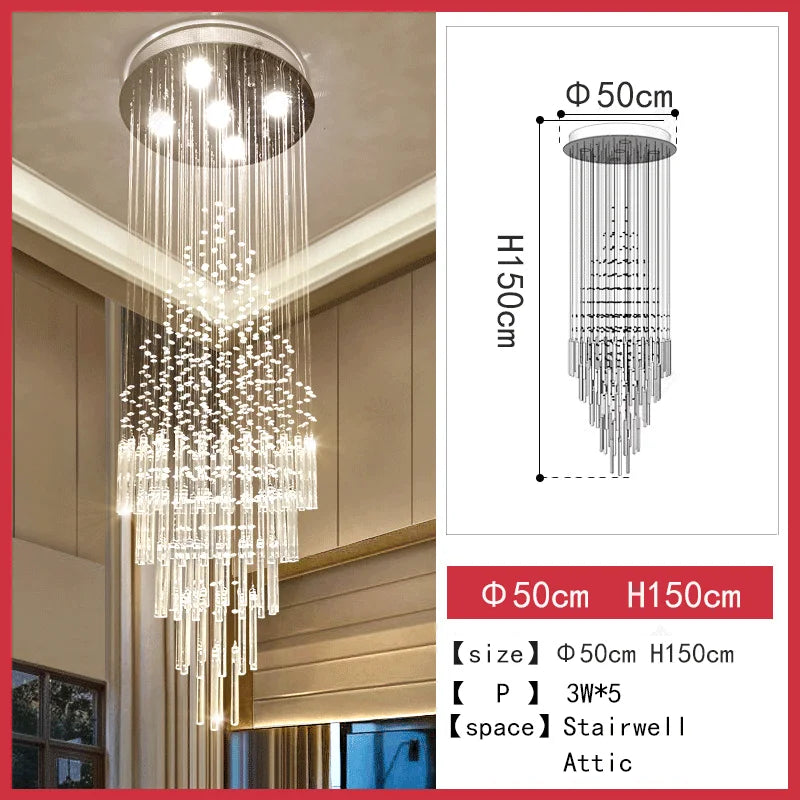 Lustre Art Déco en Cristal K9 pour un Éclairage Élégant et Raffiné-LUMICONCEPT