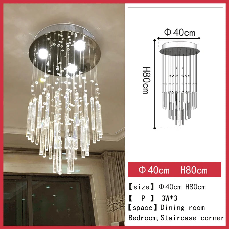 Lustre Art Déco en Cristal K9 pour un Éclairage Élégant et Raffiné-LUMICONCEPT