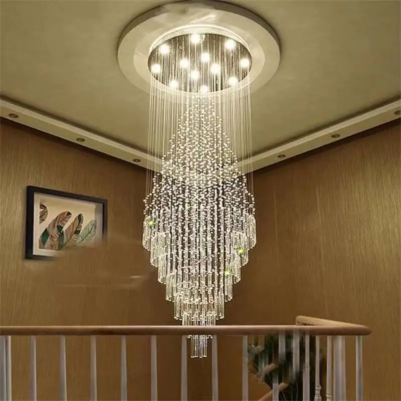 Lustre Art Déco en Cristal K9 pour un Éclairage Élégant et Raffiné-LUMICONCEPT