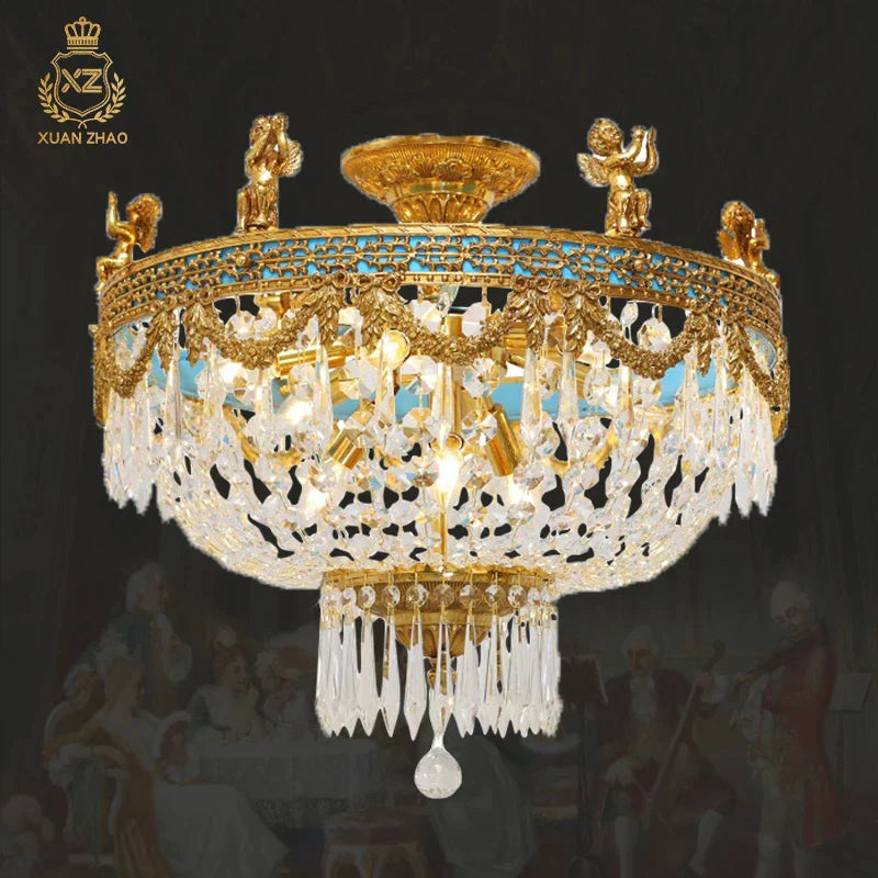 Lustre Élégance Louis XIV pour un Intérieur Prestige-LUMICONCEPT