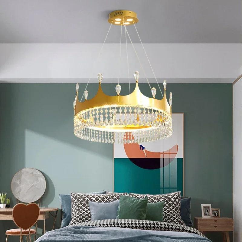 Lustre LED en cristal au design nordique pour chambre d'enfant-LUMICONCEPT