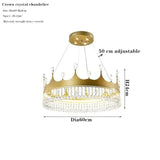 Lustre LED en cristal au design nordique pour chambre d'enfant-LUMICONCEPT