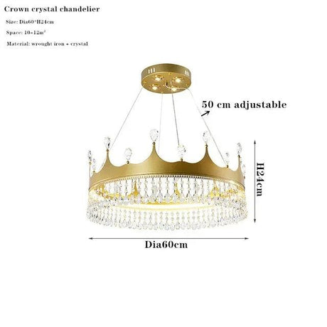 Lustre LED en cristal au design nordique pour chambre d'enfant-LUMICONCEPT