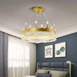 Lustre LED en cristal au design nordique pour chambre d'enfant-LUMICONCEPT