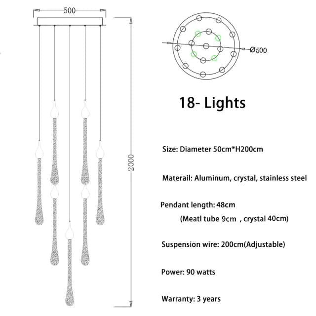 Lustre Murale en Acier Inoxydable et Cristal – Élégance Moderne pour un Intérieur Raffiné-LUMICONCEPT