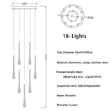 Lustre Murale en Acier Inoxydable et Cristal – Élégance Moderne pour un Intérieur Raffiné-LUMICONCEPT