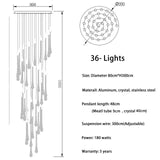 Lustre Murale en Acier Inoxydable et Cristal – Élégance Moderne pour un Intérieur Raffiné-LUMICONCEPT