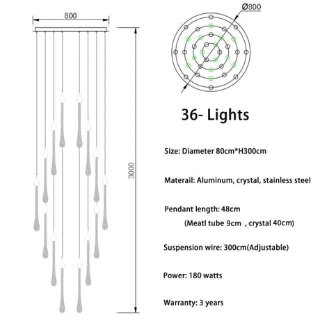 Lustre Murale en Acier Inoxydable et Cristal – Élégance Moderne pour un Intérieur Raffiné-LUMICONCEPT