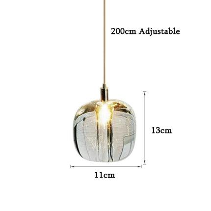 Lustre Sur Mesure en Cristal et Acier Inoxydable pour une Ambiance Élégante et Moderne-LUMICONCEPT