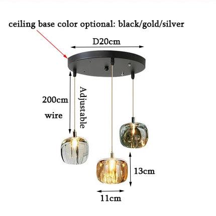 Lustre Sur Mesure en Cristal et Acier Inoxydable pour une Ambiance Élégante et Moderne-LUMICONCEPT