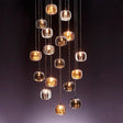 Lustre Sur Mesure en Cristal et Acier Inoxydable pour une Ambiance Élégante et Moderne-LUMICONCEPT